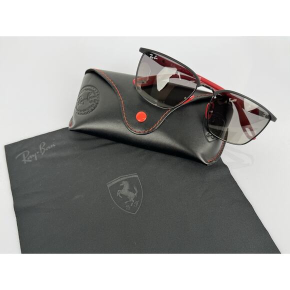 Ray-Ban RB3673M Scuderia Ferrari Collaboration Sunglasses – Matte Black and Red - Picture 12 of 12